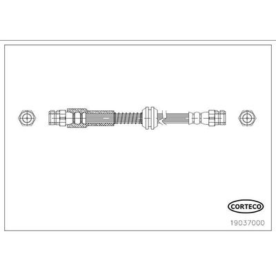 Fren Hortumu Arka Sağ veya Sol Volkswagen Caddy Kombi (SA)(03.2015->2020)  BSG 90-730-040