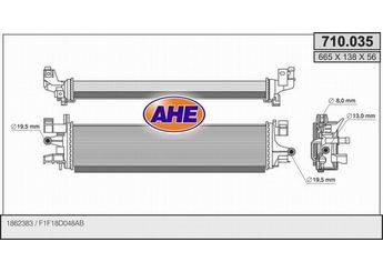 Turbo Radyatörü  BSG 30-535-011  F1F18D048AB F1F1 8D048 AB 1862383