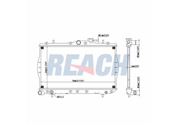 Su Radyatörü  RADISEN RR 67001  2531022A00 2531022120 2531022020 2531022000 2531022005 2531022025