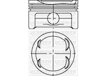 Piston (89.90MM-STD)  NÜRAL 8770455STD000G  A1040309117 1040301218 104 030 1218 1040309117 104 030 91 17 A1040301218 A104 030 1218 A104 030 91 17