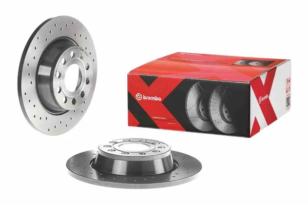 Fren Disk Ayna Arka Sağ ve Sol Audi A3 Sportback (8PA)(09.2004->)  BREMBO 08.A202.1X