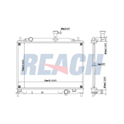 Su Radyatörü  Kia Rio (JB)(2005->)  VEKA 16-4005B