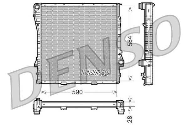 Su Radyatörü  DENSO DRM05115