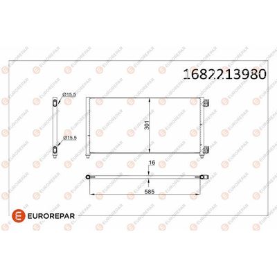 Klima Radyatörü  EUROREPAR 1682213980