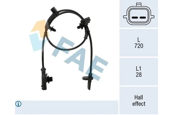 Abs Sensörü Ön Sağ veya Sol FAE 78546
