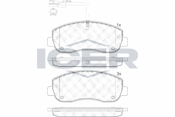 Fren Disk Balata Ön Nissan NV400 Kombi (X62)(2011->)  RENAULT ORJINAL 410603847R