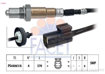 Oksijen (Lambda) Sensörü  FACET 10.8075  96291086 96 291 086