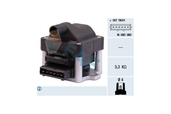 Ateşleme Bobini  Audi Coupe (8B3)(11.1988->)  FAE 80219