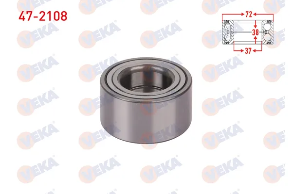 Teker Rulmanı Ön Sağ veya Sol VEKA 47-2108