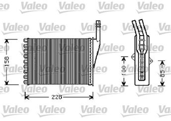Kalorifer Radyatörü  VALEO 812288  6025370415 6025370932 6025371298