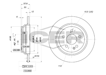 Fren Disk Ayna Arka Sağ ve Sol WENDERPARTS MA4474230412  A4474230412 4474230012 447423001207 4474230412 447423041207 4484230000 A4474230012 A447423001207 A447423041207 A4484230000