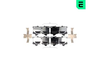 Fren Disk Balata Ön OPTIMAL BP-13048  446560380 04465-60380