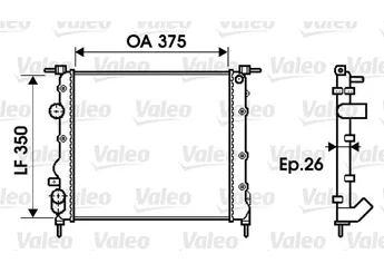 Su Radyatörü  VALEO 732338  25310Q0300 7700430647 7700836300