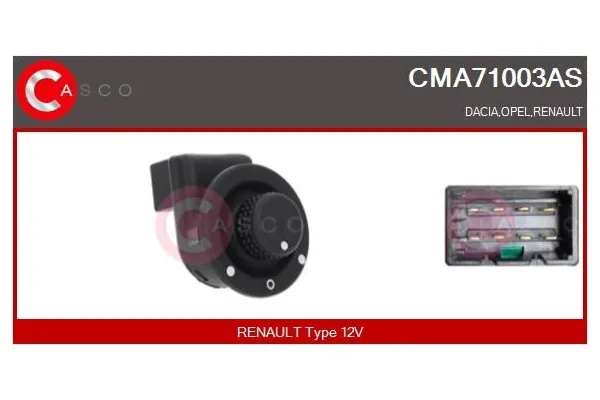 Ayna Kumanda Düğmesi  Renault R 19 Chamade 4 Kapı (L53)(06.1989->)  SAGEM 500402