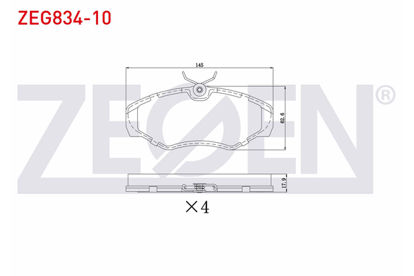 Fren Disk Balata Ön Opel Vivaro (2001->)  ZEGEN ZEG834-10