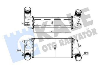 Turbo Radyatörü  ORİS IFR512076  C1B19L440AD 2013451 1776956 1878630 1882981 C1B19L440AB C1B19L440AC FT766K775AA