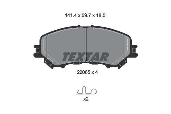 Fren Disk Balata Ön TEXTAR 2206501