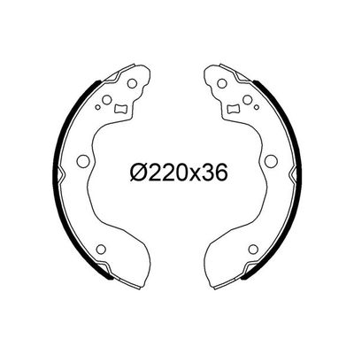 Fren Pabuçlu Balata Arka VALEO 564300