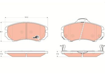 Fren Disk Balata Ön GOODYEAR 101165  581011FA00 581012EA21 5810 581011FA50 581012CA11 581012CA20 581012EA10 581012EA11 581012GA01 5810138A81 581013CA70 581013KA40 58101C3A00 K581014QA00 581012GB00 581012KA10 5810138A90 581013KA60 581013KA61