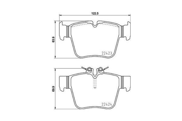 Fren Disk Balata Arka Mercedes C -Serisi Cabrio (BM 205)(07.2016->)  MAGNETI MARELLI 363700450133