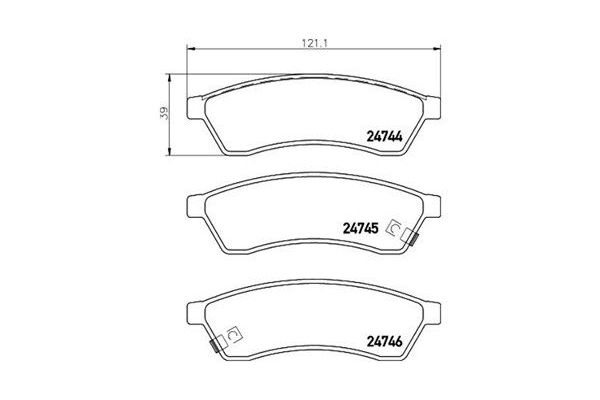 Fren Disk Balata Arka Chevrolet Epica (2006->)  MAGNETI MARELLI 363700410060