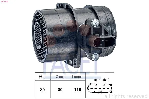 Hava Debimetresi  Audi A6 Avant (4F5)(03.2005->)  MAHER 22695