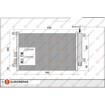 Klima Radyatörü  Alfa Romeo GT (125)(2004->)  EUROREPAR 1609637980
