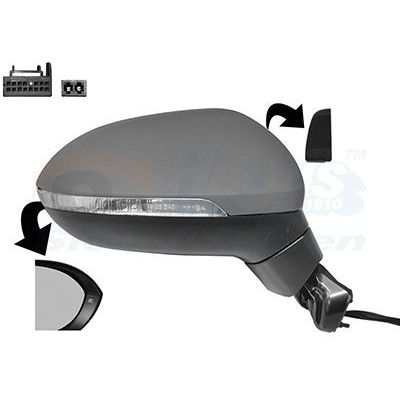 Dikiz Aynası Dış Sağ Volkswagen Passat Variant (CB5)(03.2019->)  OPTIMUM 3G1857508DC9B9