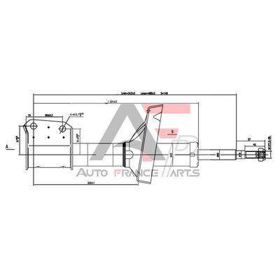 Amortisör Ön Sağ veya Sol Renault Clio II (B/CB0)(06.1998->)  TECHNOSHOCK 46F012N