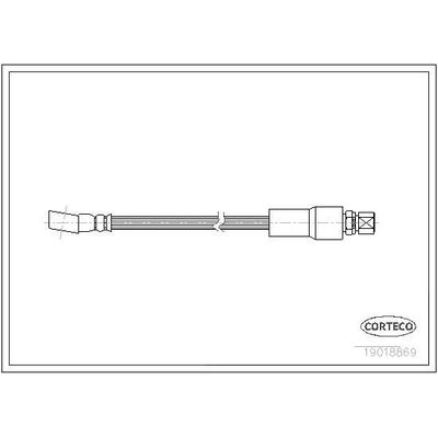 Fren Hortumu Ön Sağ veya Sol Opel Corsa A (1983->)  CORTECO 19018869