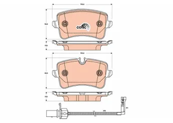 Fren Disk Balata Arka TRW GDB1902  4G0698451 4G0698451B 4G0 698 451 B 8K0698451B 8K0 698 451 B 4G0698451A 4G0 698 451 A PAB698451 PAB 698 451 4G0 698 451 4G0698451H 4G0 698 451 H 4G0698451C 4G0 698 451 C 4G0698451J 4G0 698 451 J 9A769845100 9A7 698 451 00 4GD698451