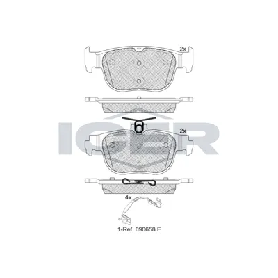 Fren Disk Balata Arka Skoda Octavia (NX3)(01.2020->)  AYD 60877A