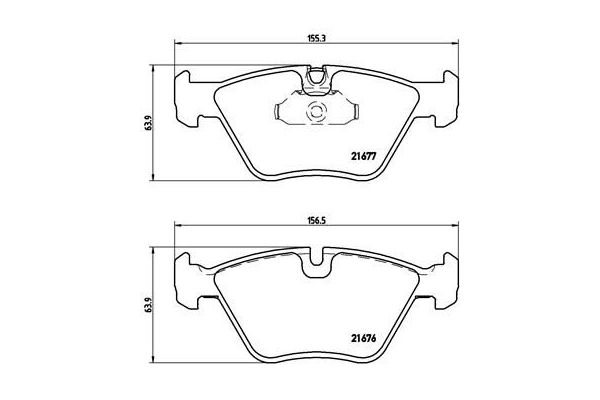 Fren Disk Balata Ön BMW 5 Serisi Touring (E39)(1997->)  BREMBO P 06 022