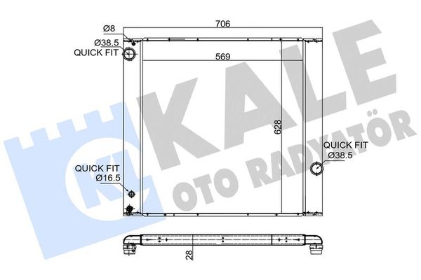Su Radyatörü  KALE 350900