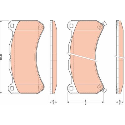 Fren Disk Balata Ön Lexus IS (DS2/IS2)(2005->)  TRW GDB3489