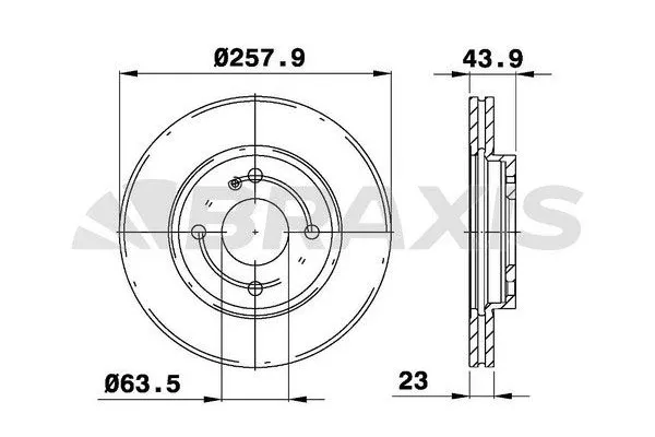 Fren Disk Ayna Ön Sağ ve Sol BRAXIS AE0029