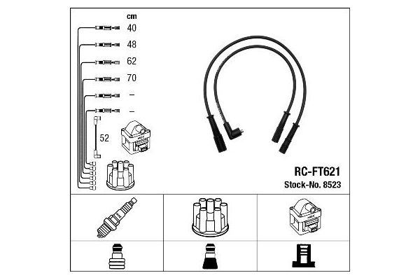 Buji Kablosu  Lancia Y 10 (1985->)  NGK 8523