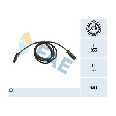 Abs Sensörü Arka Sağ veya Sol Renault Scenic II (06.2003->)  FAE 78144