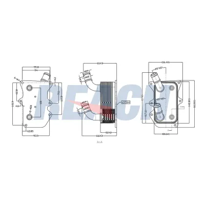 Motor Yağ Soğutucu  Hyundai Tucson (TL)(09.2015->)  MAHER 19944