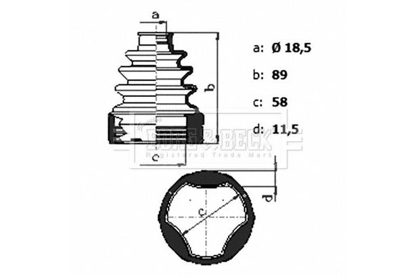 Aks Körüğü Arka İç Sağ veya Sol Chevrolet Spark (2009->)  BLUE PRINT ADBP810163