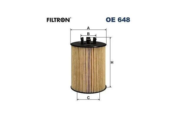 Yağ Filtresi  Opel Astra H HB (2004->)  FILTRON OE 648