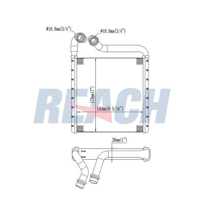 Kalorifer Radyatörü  Volkswagen Beetle (5C2)(05.2016->2017)  MAHLE AH 354 000S
