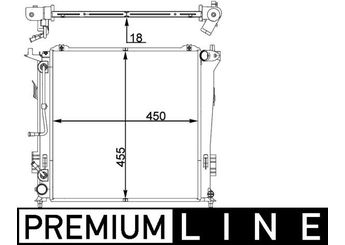 Su Radyatörü  MAHLE CR 1404 000P  2T148005FA 1050192 253102R650 253102R670 25310-2R670