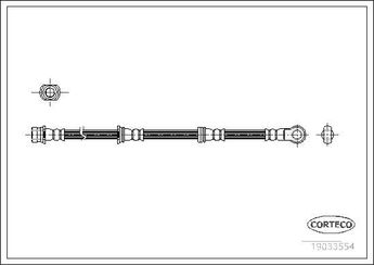 Fren Hortumu Ön Sağ veya Sol CAVO C901 248A  4650A702 MR407225