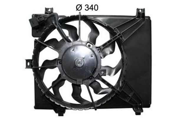 Radyatör Fan ve Motoru  Hyundai i10 (PA)(09.2007->)  MAHLE CFF 398 000S