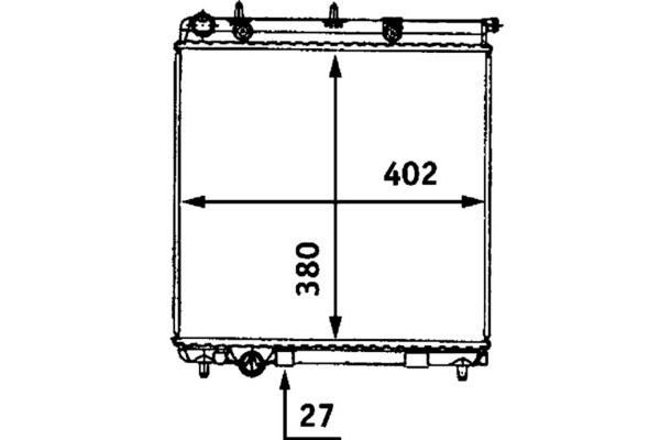 Su Radyatörü  Audi A4 Avant (B5)(11.1994->)  MAHLE CR 558 000S