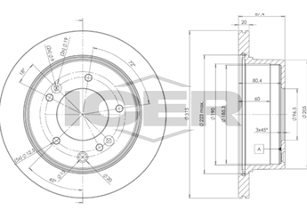 Fren Disk Ayna Arka Sağ ve Sol WALBURG WBD1124D  584113E300 58411 3E300