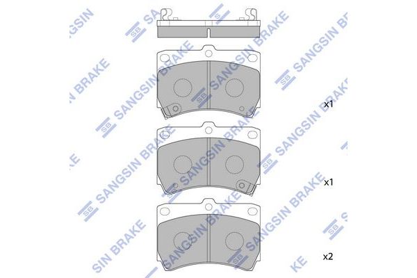 Fren Disk Balata Ön Mazda 323 C/F/P/S Sedan (BA)(01.1997->)  SANGSIN SP1067