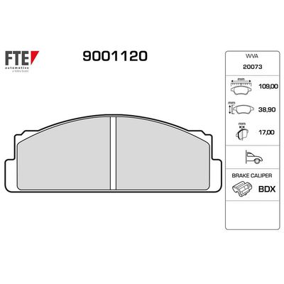 Fren Disk Balata Ön FTE 9001120