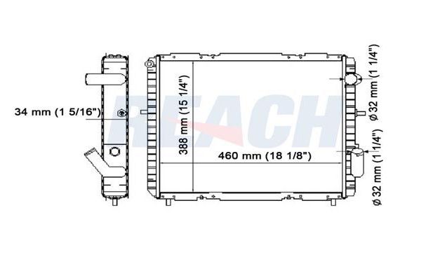 Su Radyatörü  Renault Clio I Faz III (04.1996->)  KALE 0528282PA